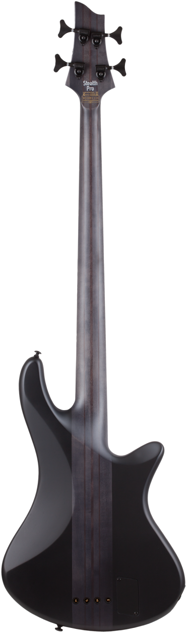 SCHECTER Electric Bass Guitar, Stiletto-4 Stealth Pro, Satin Black, Lefthand