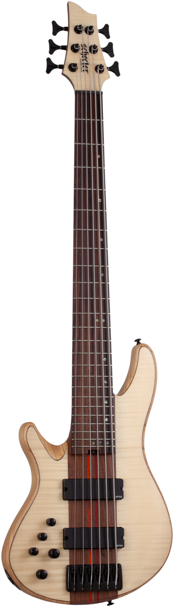 SCHECTER Electric Bass Guitar, Charles Berthoud CB-6, Natural Satin, Lefthanded