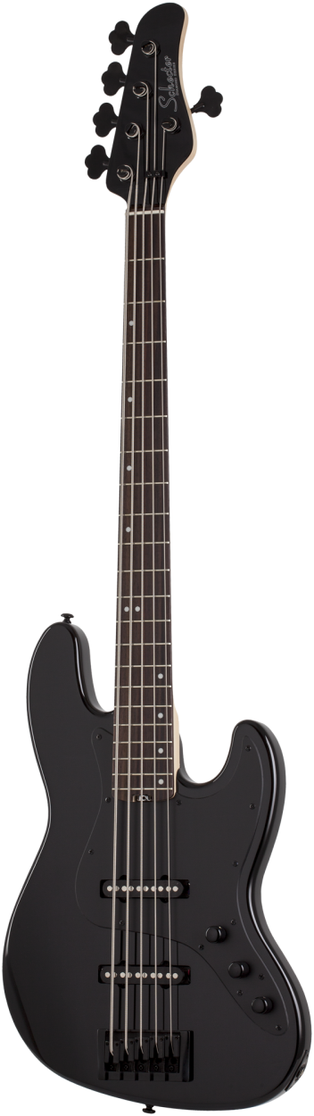 SCHECTER Electric Bass Guitar, J-5 Rosewood, Gloss Black