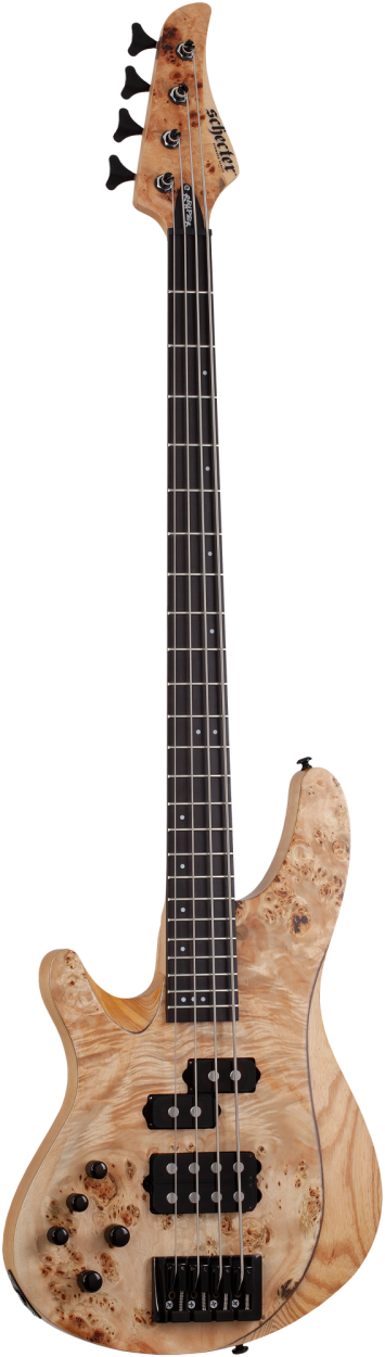 SCHECTER Electric Bass Guitar, Reaper-4, Natural Satin, Lefthand