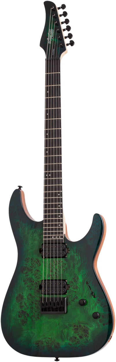 SCHECTER E-Gitarre, C-6 Pro, Aqua Burst