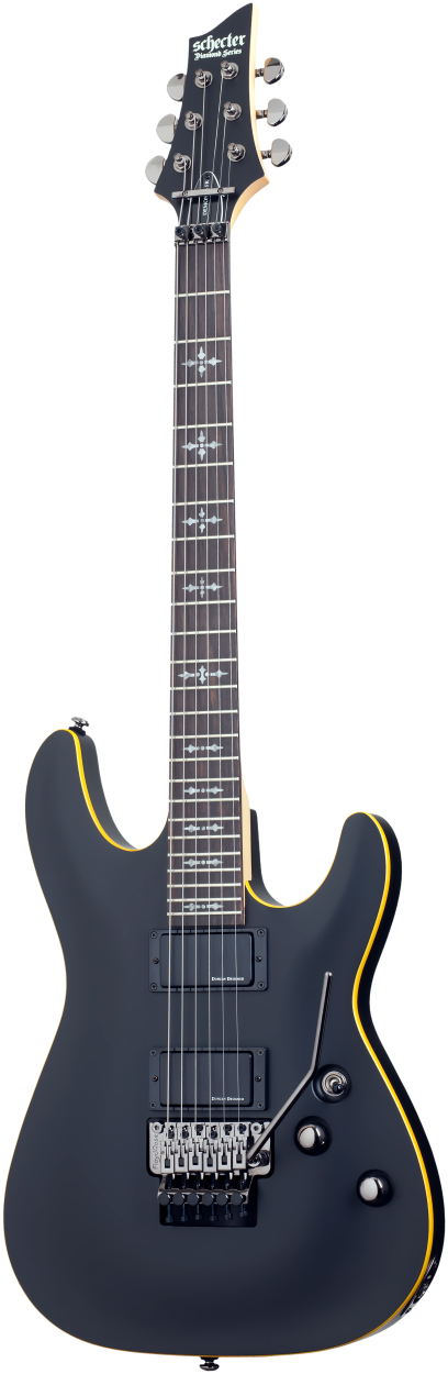 SCHECTER E-Gitarre, Demon 6 FR, Aged Black Satin