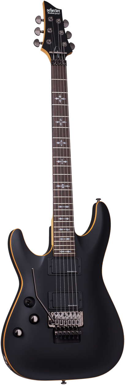 SCHECTER E-Gitarre, Demon 6 FR, Aged Black Satin, Linkshänder