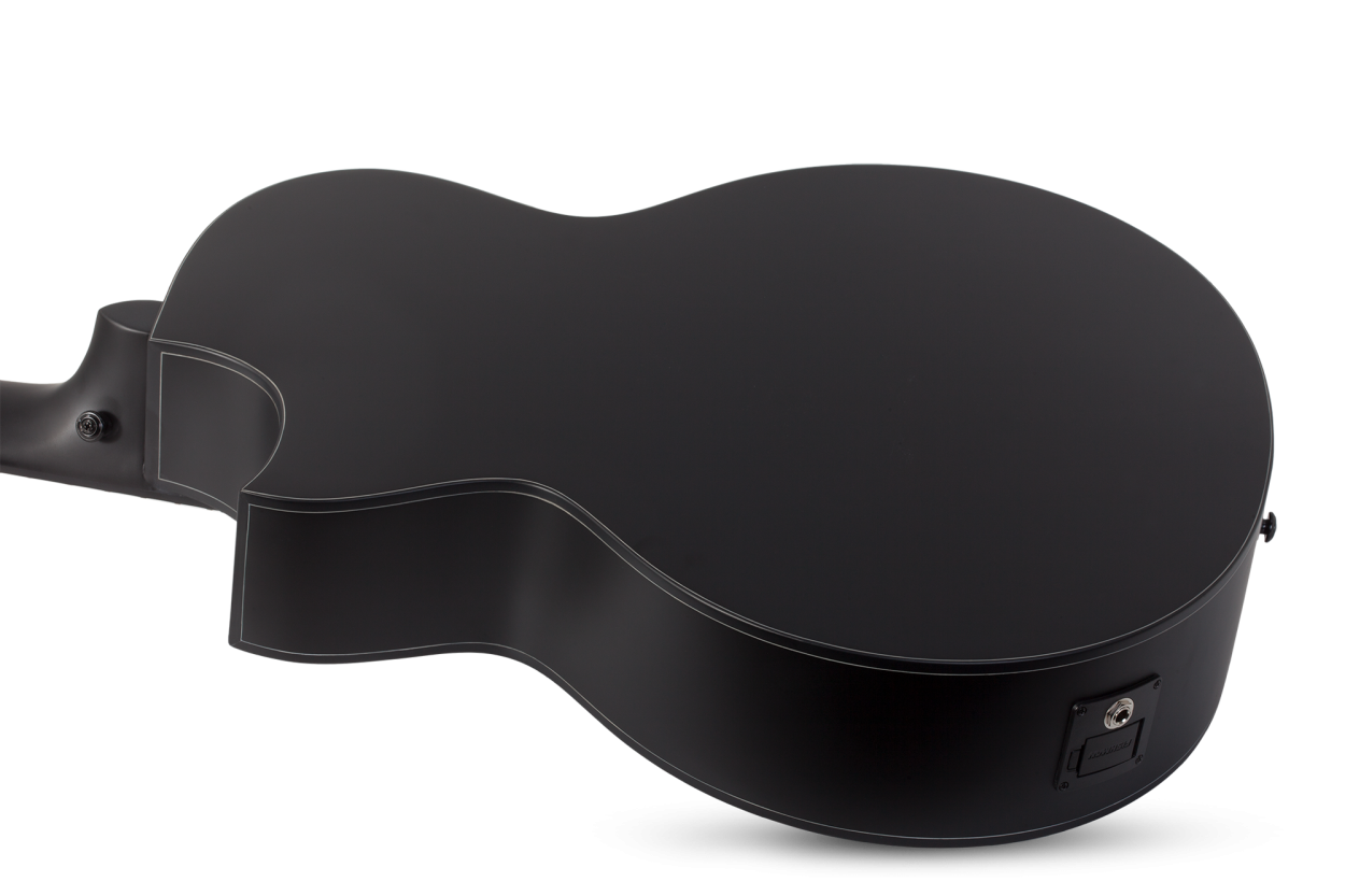 SCHECTER Steel String Guitar, Regulo-7 Acoustic, Satin Black