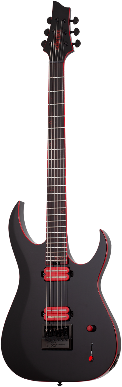 SCHECTER Electric Guitar, Sunset-6 Evertune, Red Dawn