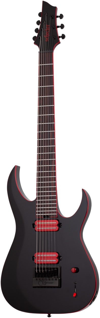 SCHECTER Electric Guitar, Sunset-7 Evertune, Red Dawn
