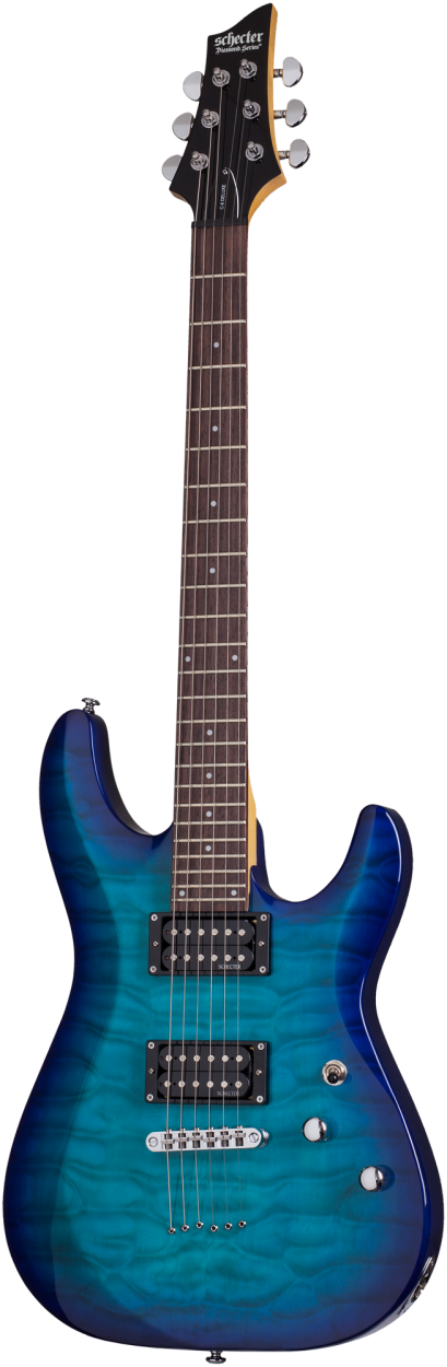 SCHECTER E-Gitarre, C-6 Plus, Ocean Blue Burst