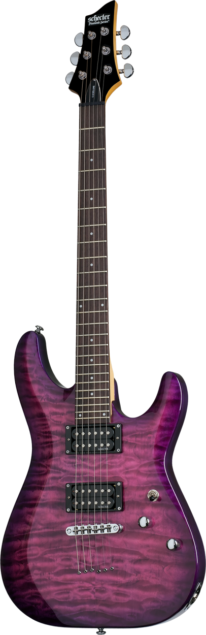 SCHECTER E-Gitarre, C-6 Plus, Electric Magenta