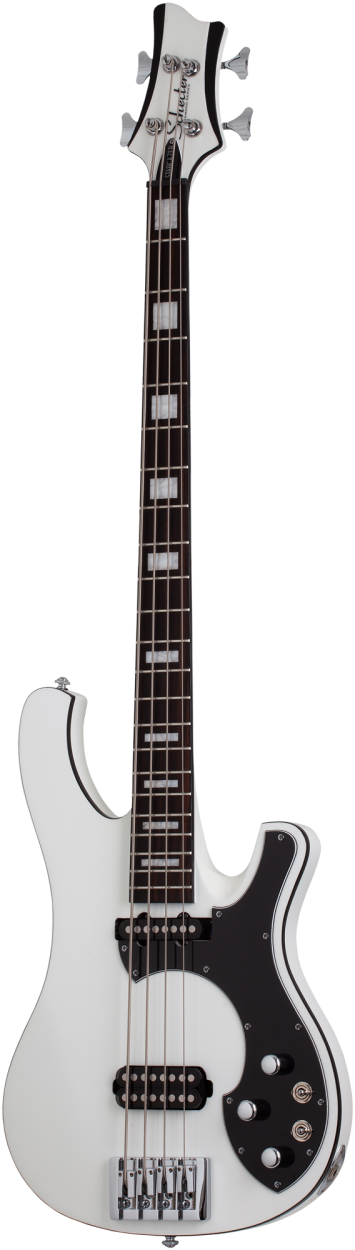 SCHECTER Electric Bass Guitar, Stargazer-4, Gloss White