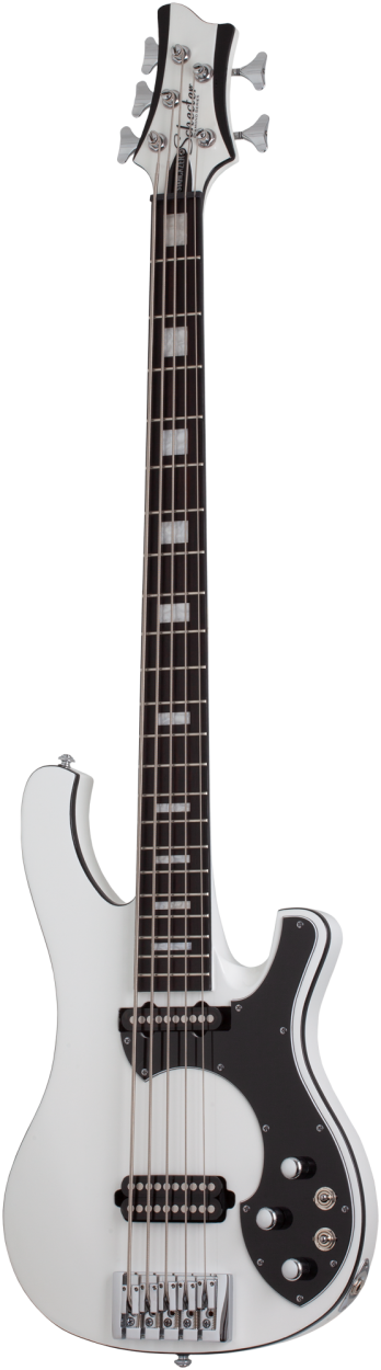 SCHECTER Electric Bass Guitar, Stargazer-5, Gloss White