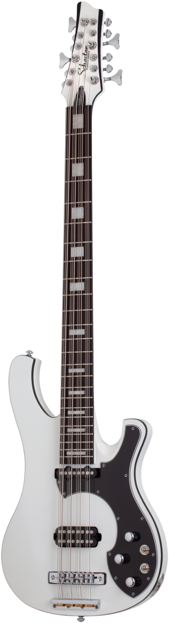 SCHECTER Electric Bass Guitar, Stargazer-12, Gloss White
