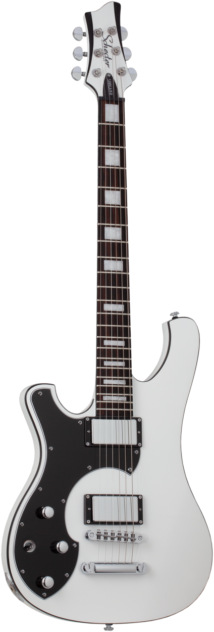 SCHECTER Electric Guitar, Stargazer-6, Gloss White, Lefthand