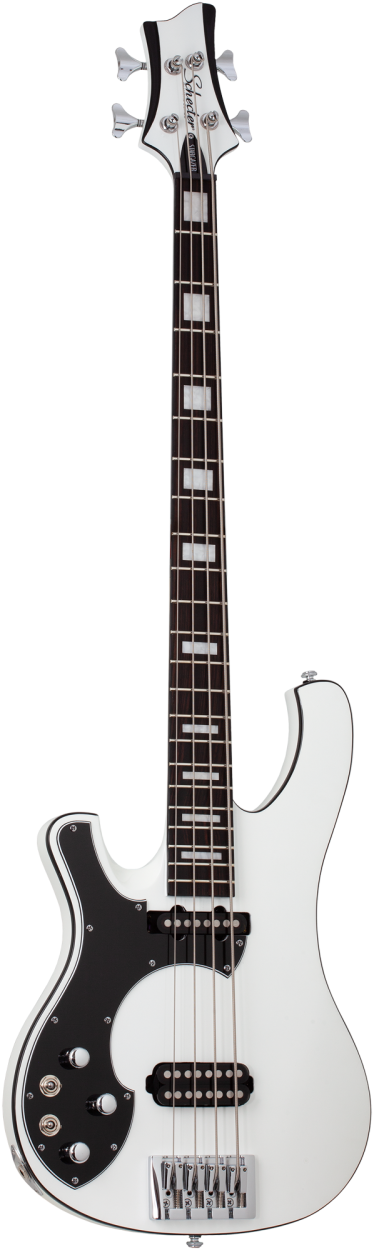 SCHECTER Electric Bass Guitar, Stargazer-4, Gloss White, Lefthand