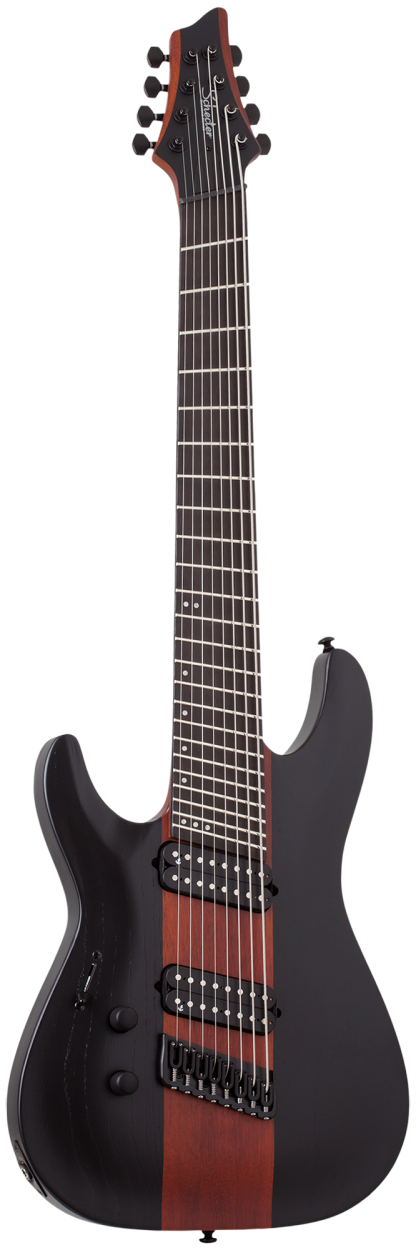 SCHECTER E-Gitarre, Signature, C-8 Rob Scallon, Dark Roast, LinkshÃÂ¤nde