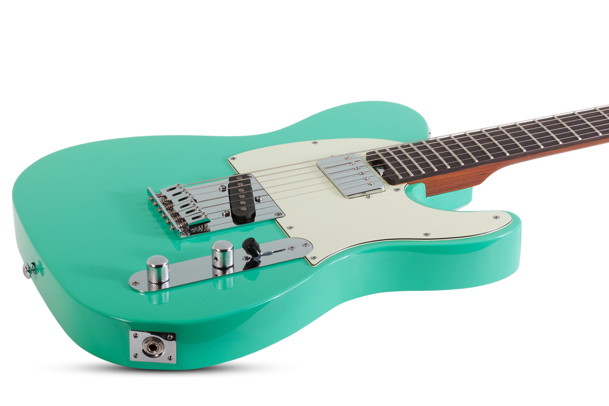 SCHECTER E-Gitarre, USA Custom Nick Johnston PT Wembley, Teal Metallic