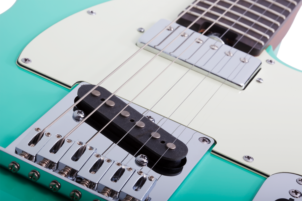 SCHECTER E-Gitarre, USA Custom Nick Johnston PT Wembley, Teal Metallic