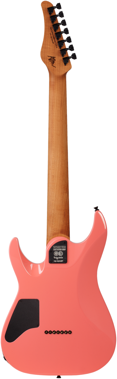 SCHECTER Electric Guitar, USA Custom Shop Aaron Marshall AM-7, Sugar Coral