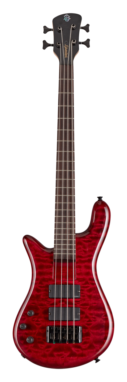 SPECTOR Bassgitarre, Bantam, 4-Saiter, aktiv, Black Cherry Gloss, Linkshänder