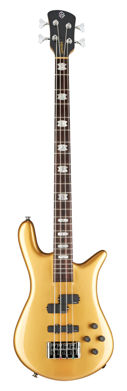SPECTOR Bass Guitar, Euro Classic, 4-String, activ, Solid Metallic Gold