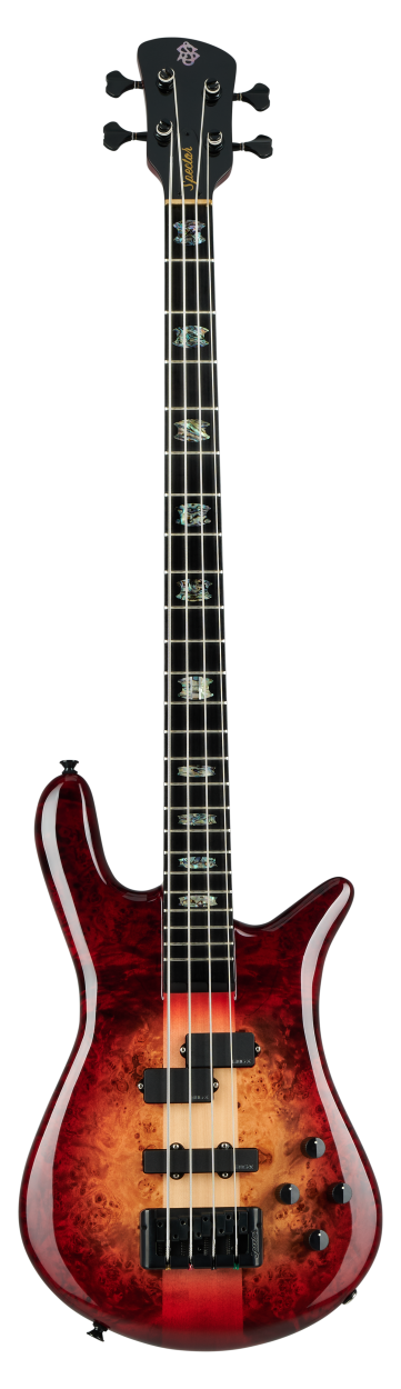 SPECTOR Bass Guitar, Euro CST, 4-string, active, Natural Red Burst Gloss