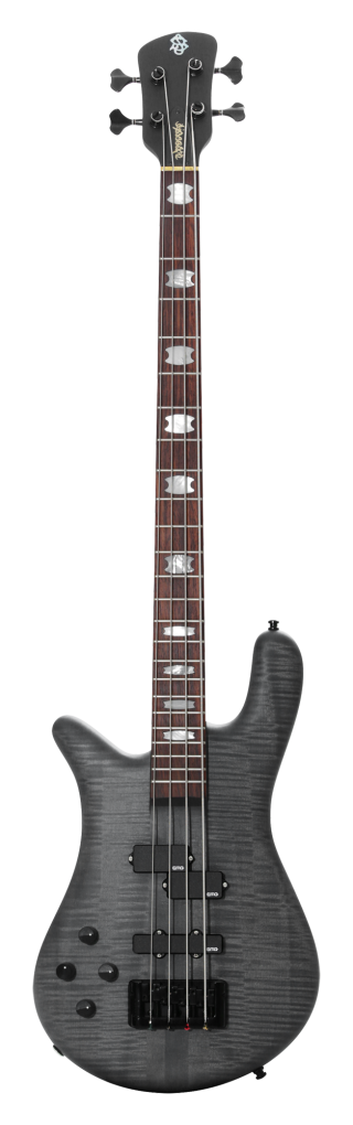 SPECTOR Bassgitarre, EuroLX, 4-Saiter, aktiv, Black Stain Matte, Linkshänder