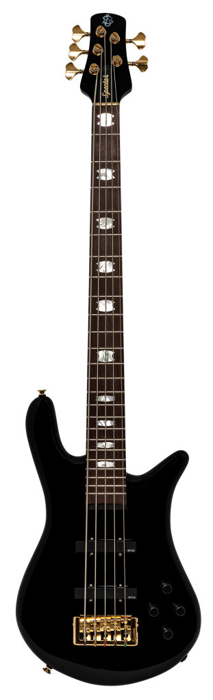 SPECTOR Bassgitarre, Euro Classic, 5-Saiter, aktiv, Solid Black Gloss