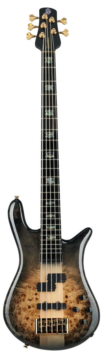 SPECTOR Bass Guitar, Euro CST, 5-string, active, Natural Black Burst Gloss