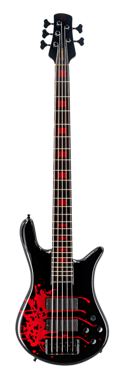 SPECTOR Bassgitarre, Euro Artist, Alex Webster, aktiv, Solid Black Gloss