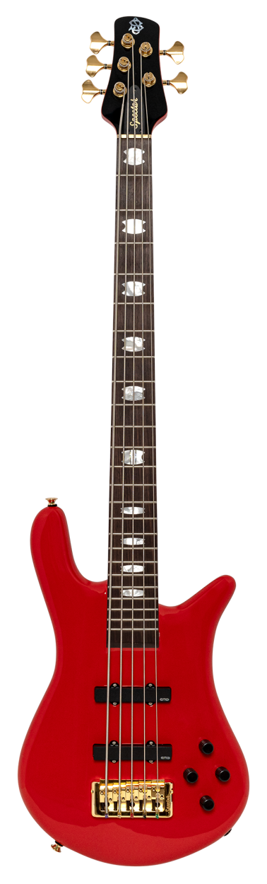 SPECTOR Bassgitarre, Euro Classic, 5-Saiter, aktiv, Solid 80s Red Gloss