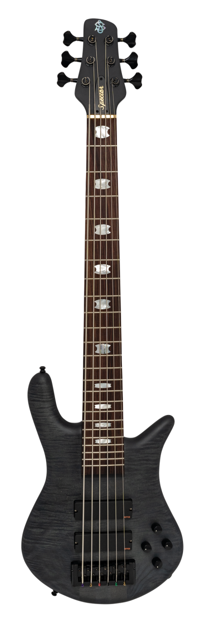SPECTOR Electric Bass Guitar, EuroLX, 6-String, Active, Black Stain Matte
