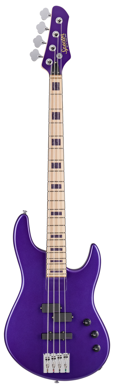 SPECTOR Bass Guitar, Icon, NC-4, Frank Bello Signature Bass, Metallic Purple