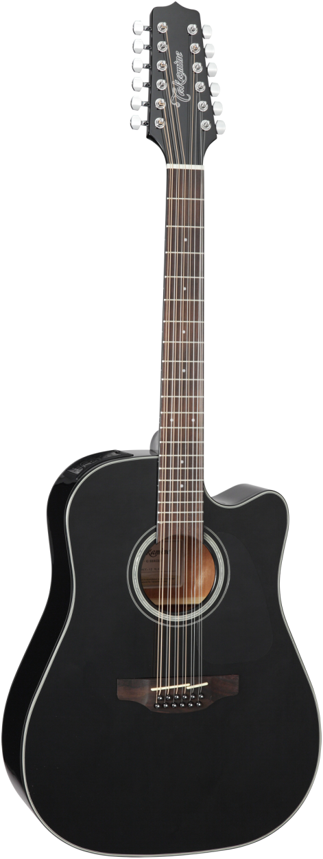 TAKAMINE Westerngitarre, G-Serie, GD30CE-12 BLK, Dreadnought/C, 12-Sai