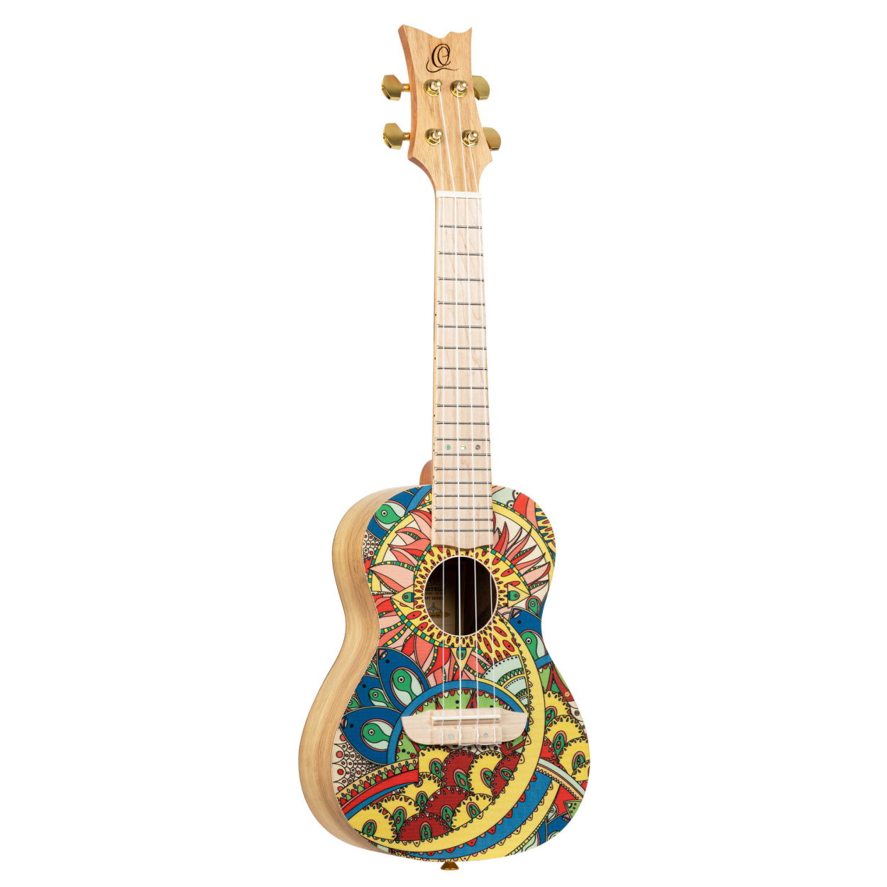 ORTEGA Art Series Concert Ukulele 4 String - Spruce / Catalpa Mystic India RUAR-MI