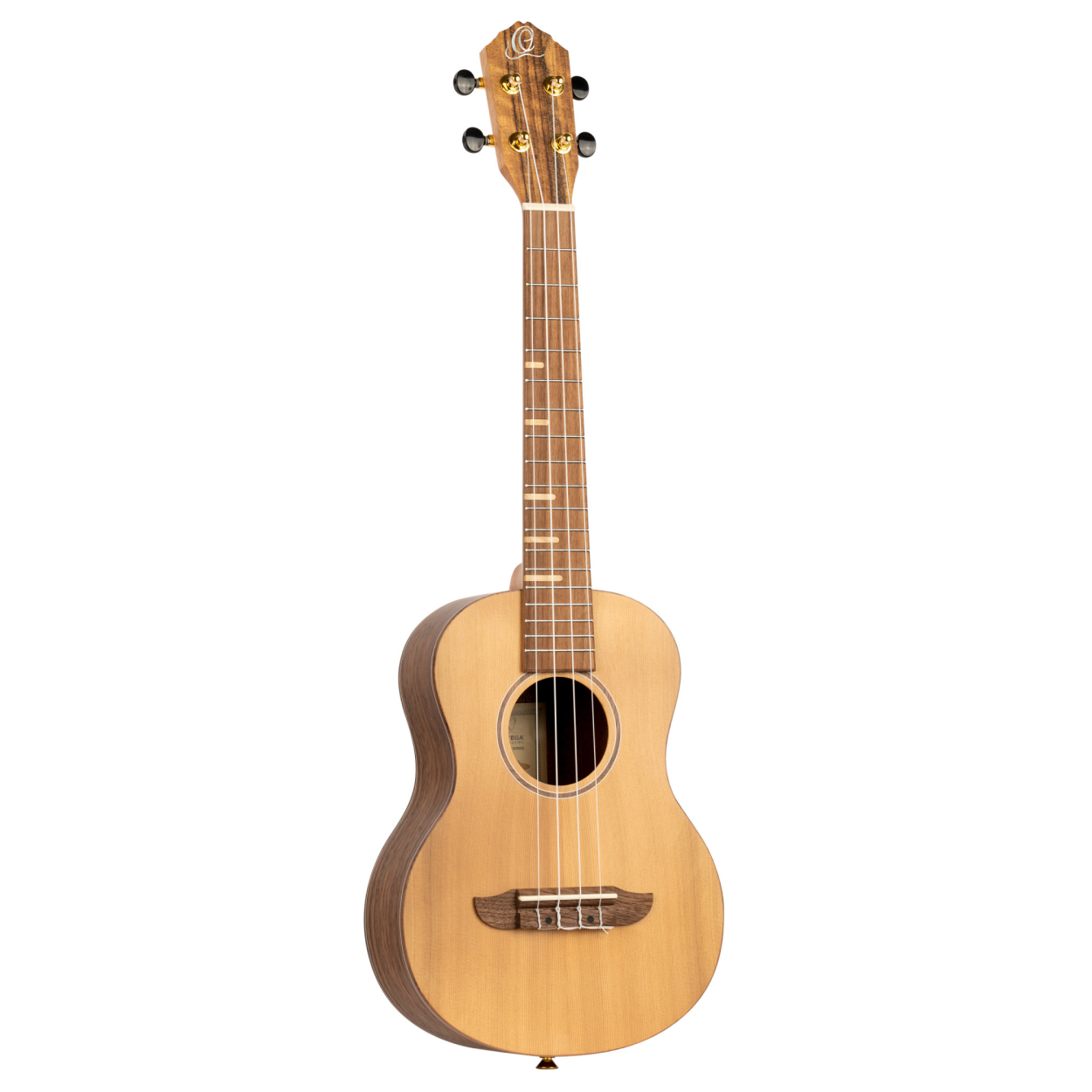 ORTEGA Timber Series Tenor Ukulele 4 String - Solid Cedar / Walnut Natural + Bag RUTI-TE