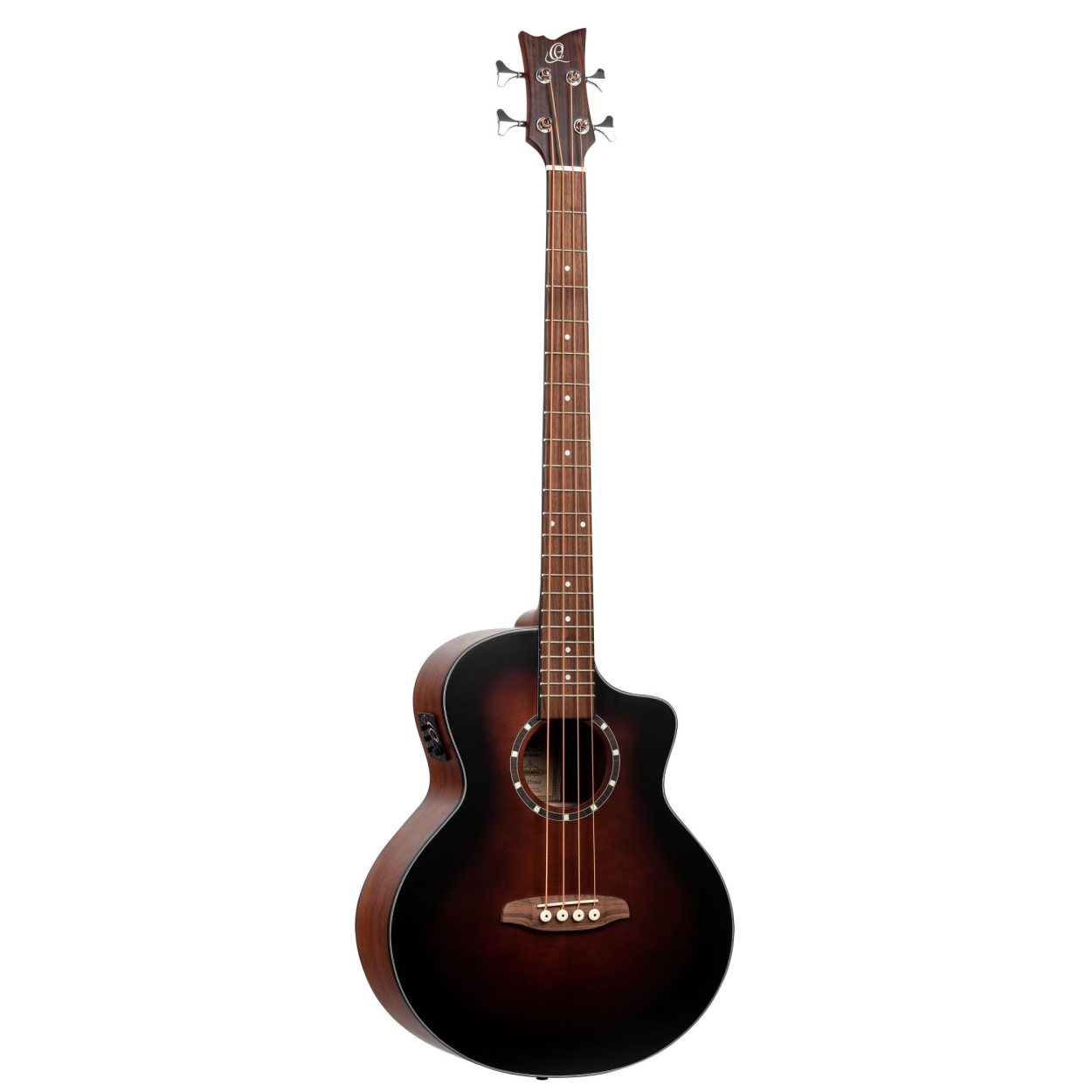 ORTEGA Deep Series 7 Medium Scale Acoustic Bass 4 String - Spruce / Mahogany Bourbon Fade D7CE-BFT-4