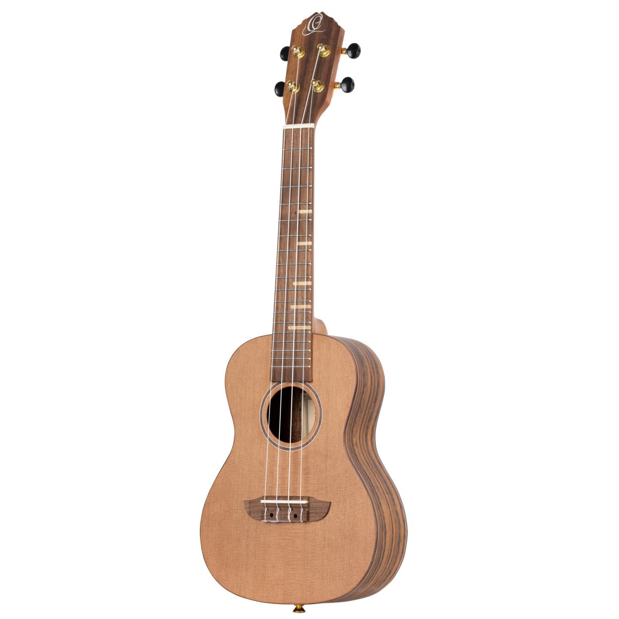 ORTEGA Timber Series Concert Ukulele 4 String Lefty - Solid Cedar / Walnut Natural + Bag RUTI-CC-L