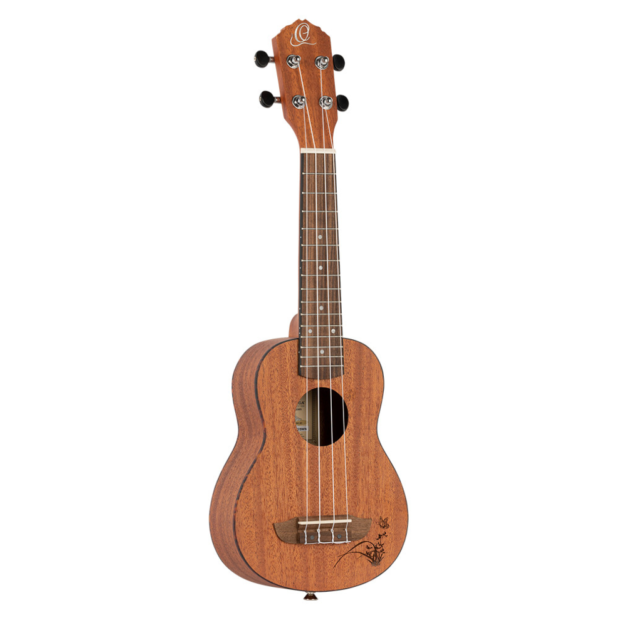 ORTEGA Bonfire Series Soprano Ukulele 4 String - Sapele Natural RU5MM-SO