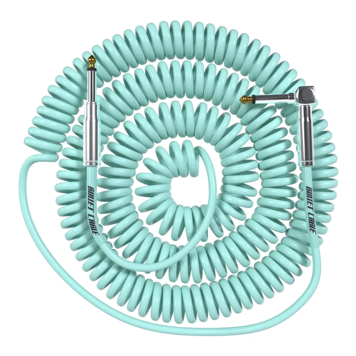 Bullet Cable - Classic Coil Cable 6m Seafgoam Green