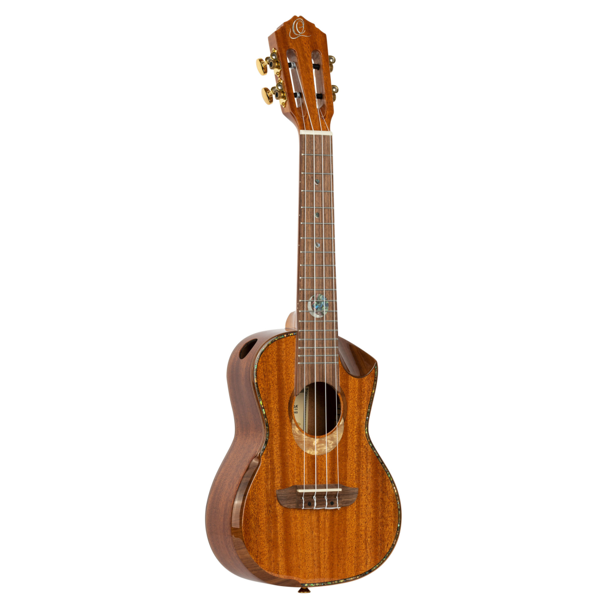 ORTEGA Custom Built Series Concert Ukulele 4 String - Solid Mahogany Natural + Bag ECLIPSE-CC4