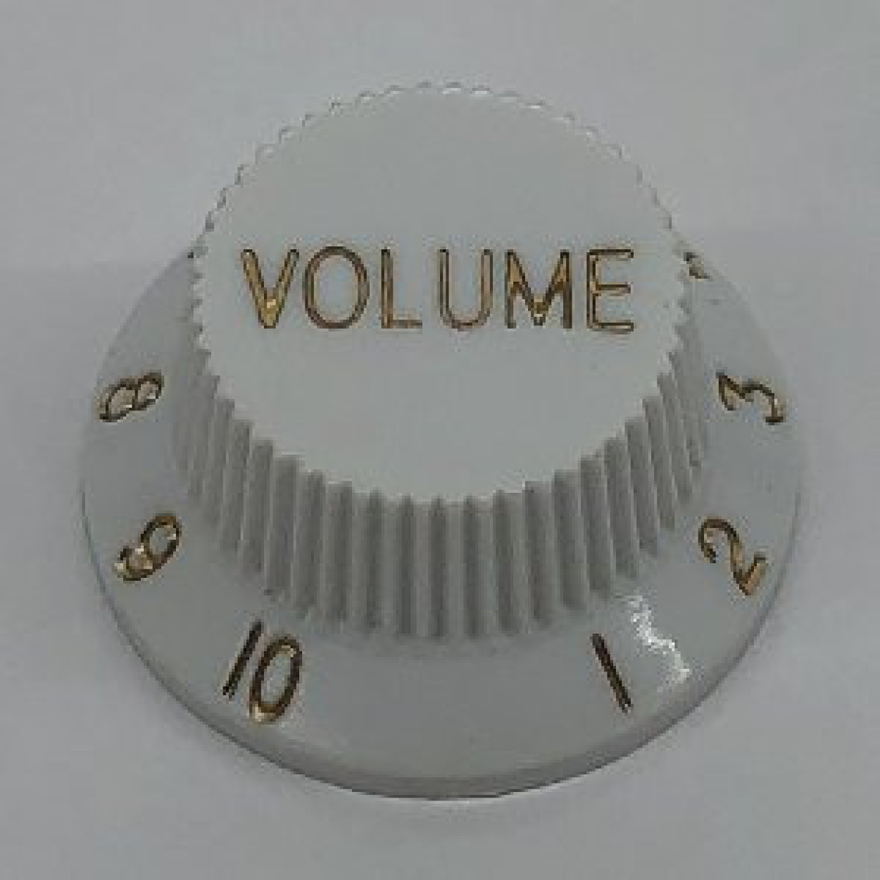 IBANEZ Volume Control Knob Hat Type,White w/ Gold Letters For FRM300 & GRX40 4KBHV001-WHG