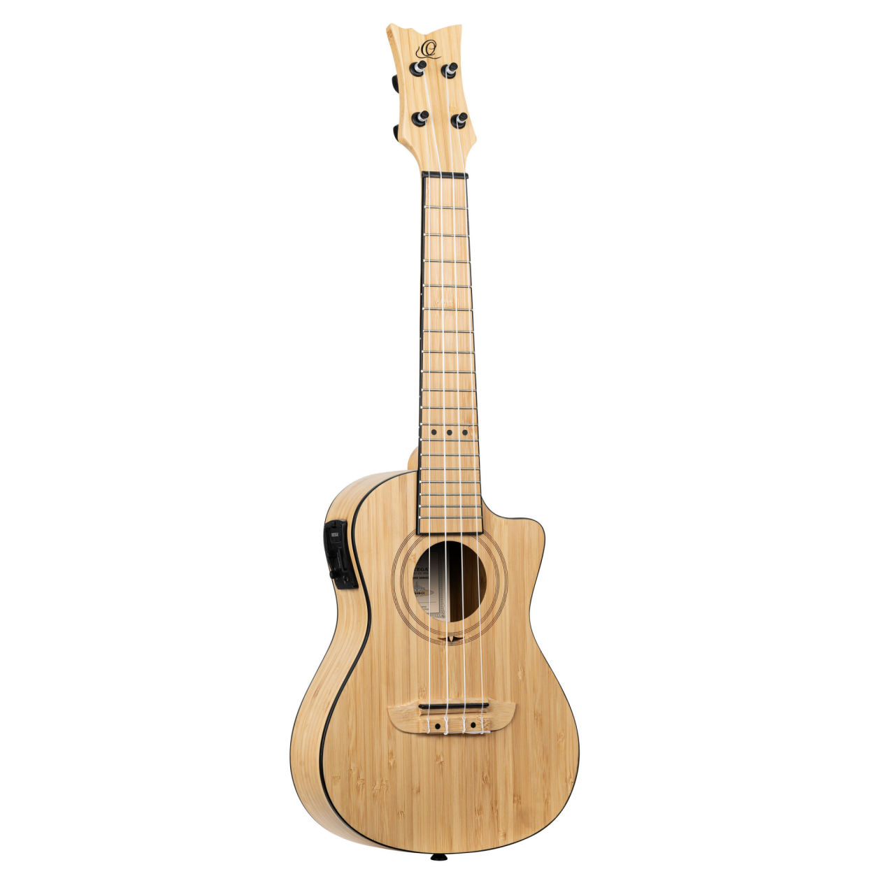 ORTEGA Bamboo Series Concert Ukulele 4 String - Solid Bamboo Natural + Bag RUNAB-CC