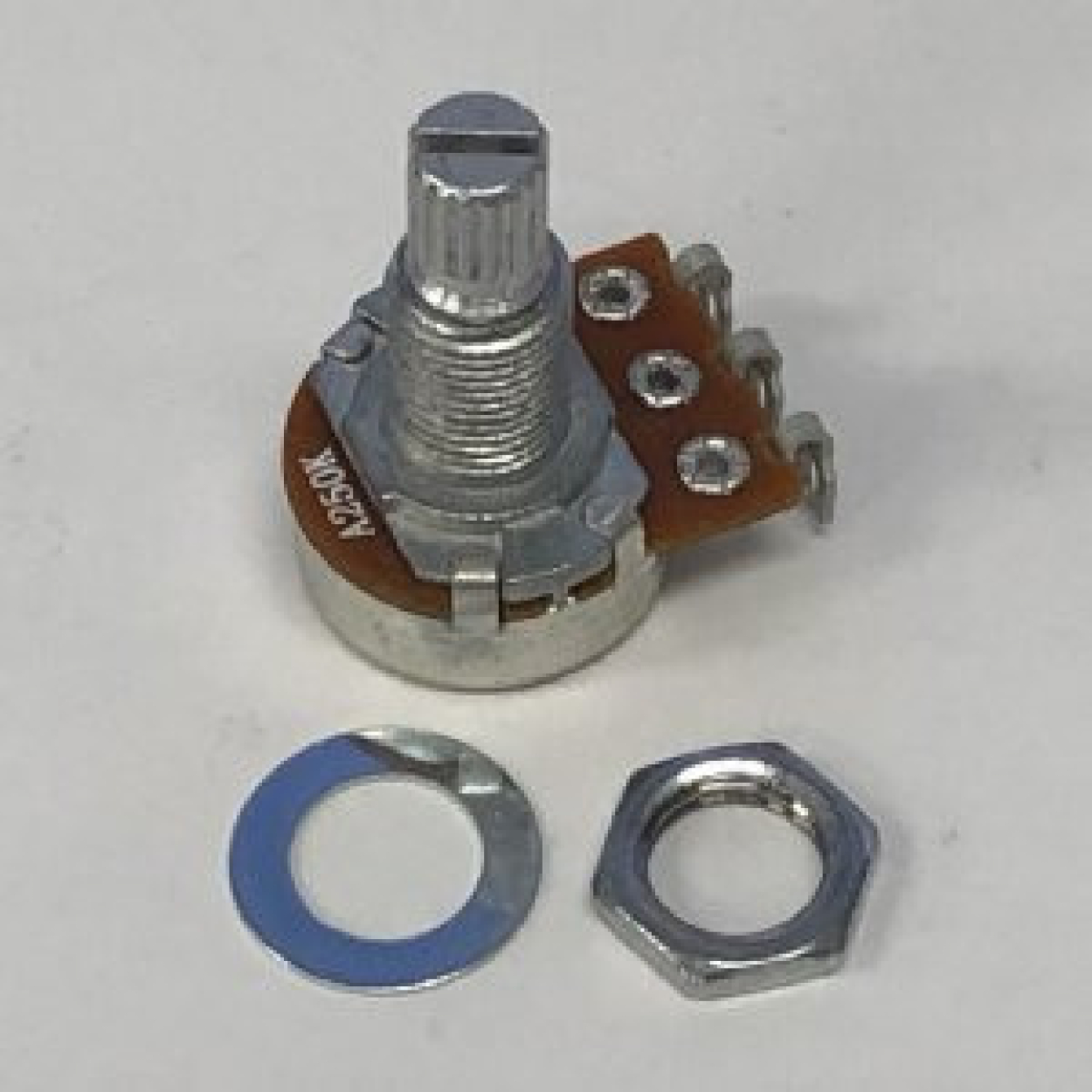 IBANEZ Potentiometer - A250K, D16, knurl shaft, long thread 3V254SAS01-KL