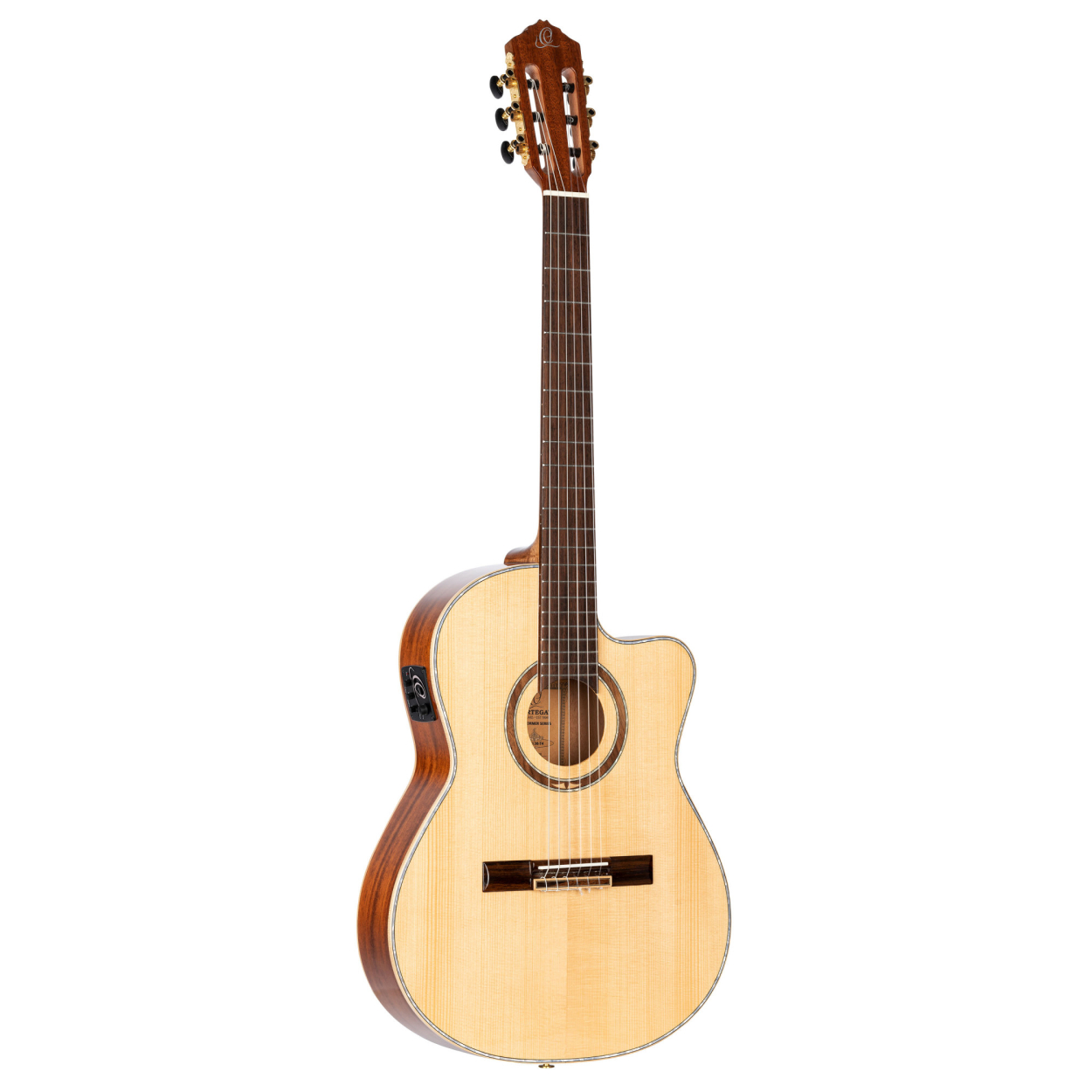 ORTEGA Performer Series 4/4 Thinline Classical Guitar 6-String - Natural + Gig Bag RCE138-T4
