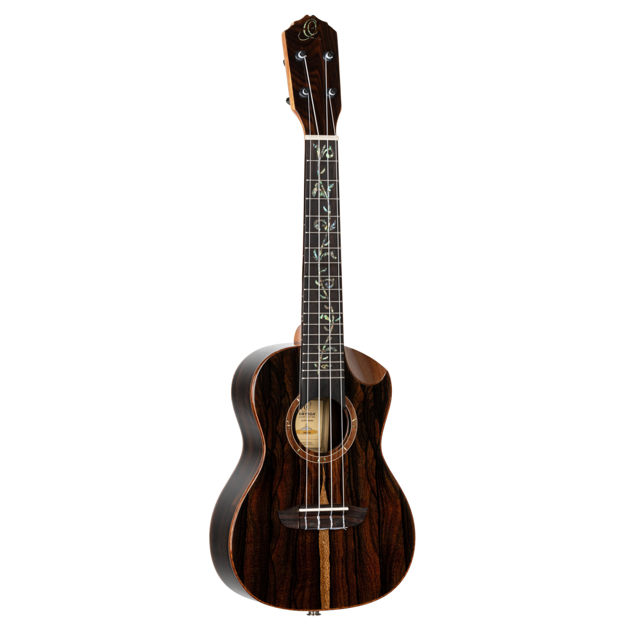 ORTEGA Elite Series Concert Ukulele 4 String - Solid Ziricote Natural + Bag RUET-ZC