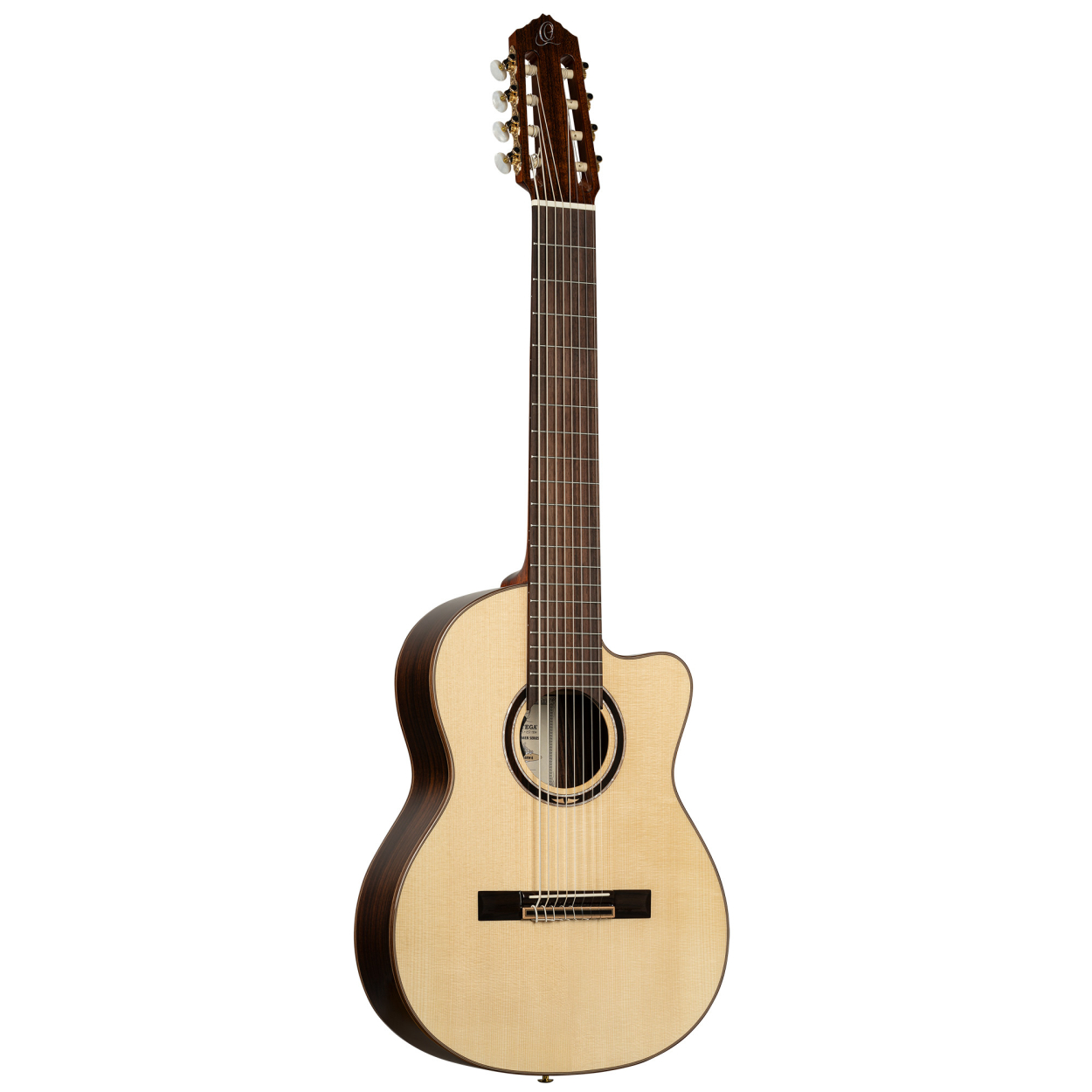 ORTEGA Performer Series 4/4 Nylon String Guitar 8-String - Natural + Gig Bag  RCE158RW-8