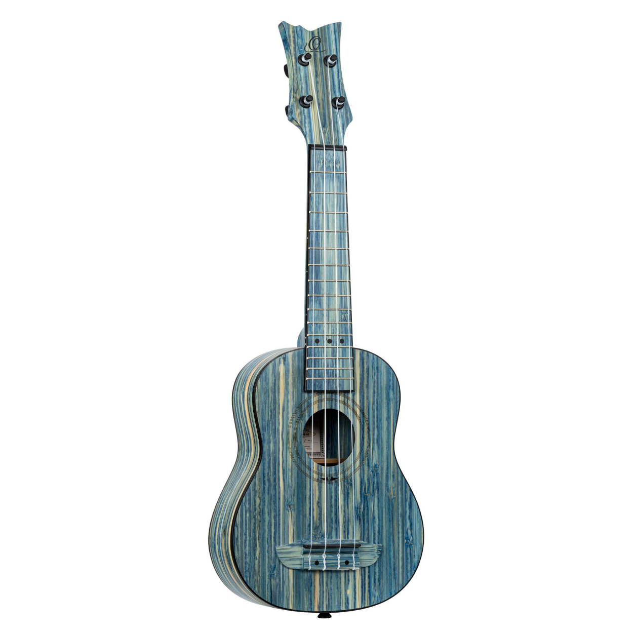 ORTEGA Bamboo Series Soprano Ukulele 4 String - Solid Bamboo Stonewashed + Bag RUSWB-SO