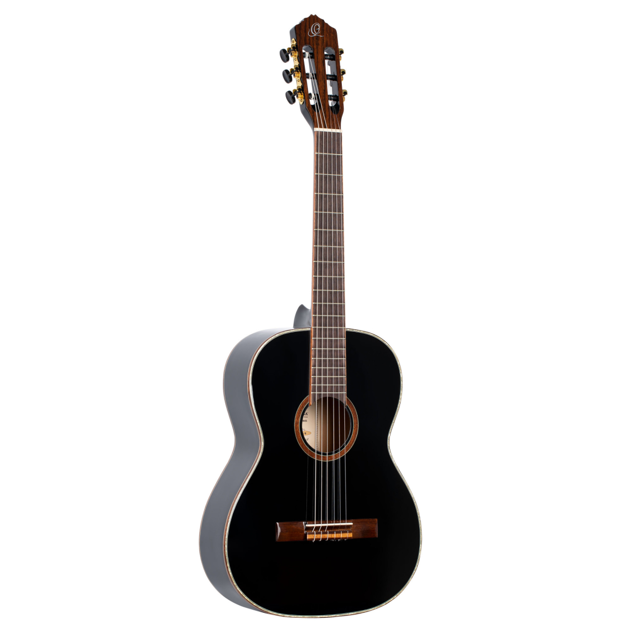 ORTEGA Family Series 7/8 Classical Guitar 6 String - Spruce / Mahogany Black + Gig Bag R221BK-7/8