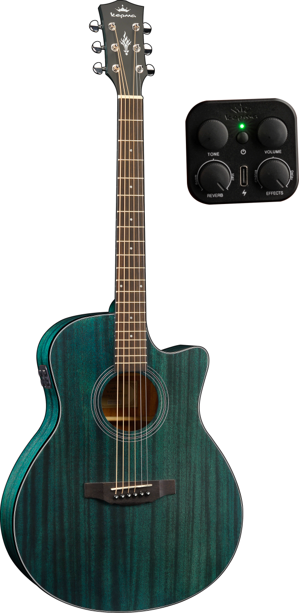 KEPMA GUITARS PLYTONE SERIES - EACE K10 GRAND AUDITORIUM BLUE