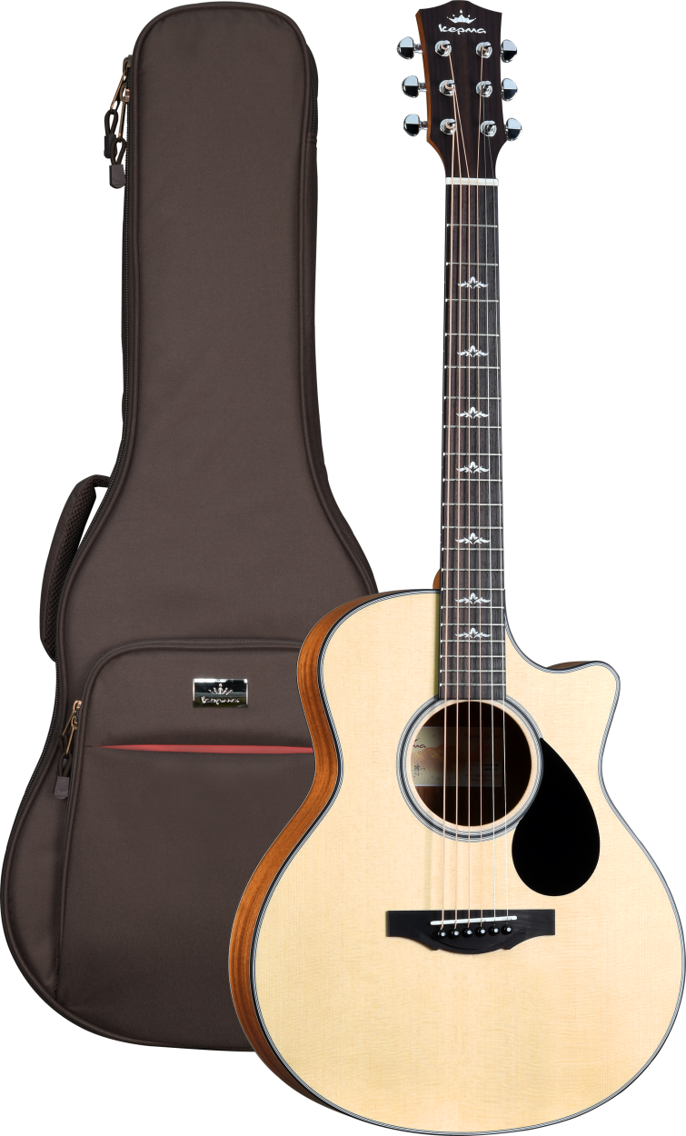 KEPMA GUITARS TRAVEL SERIES - FC MINI SPRUCE TOP MAHOGANY BODY